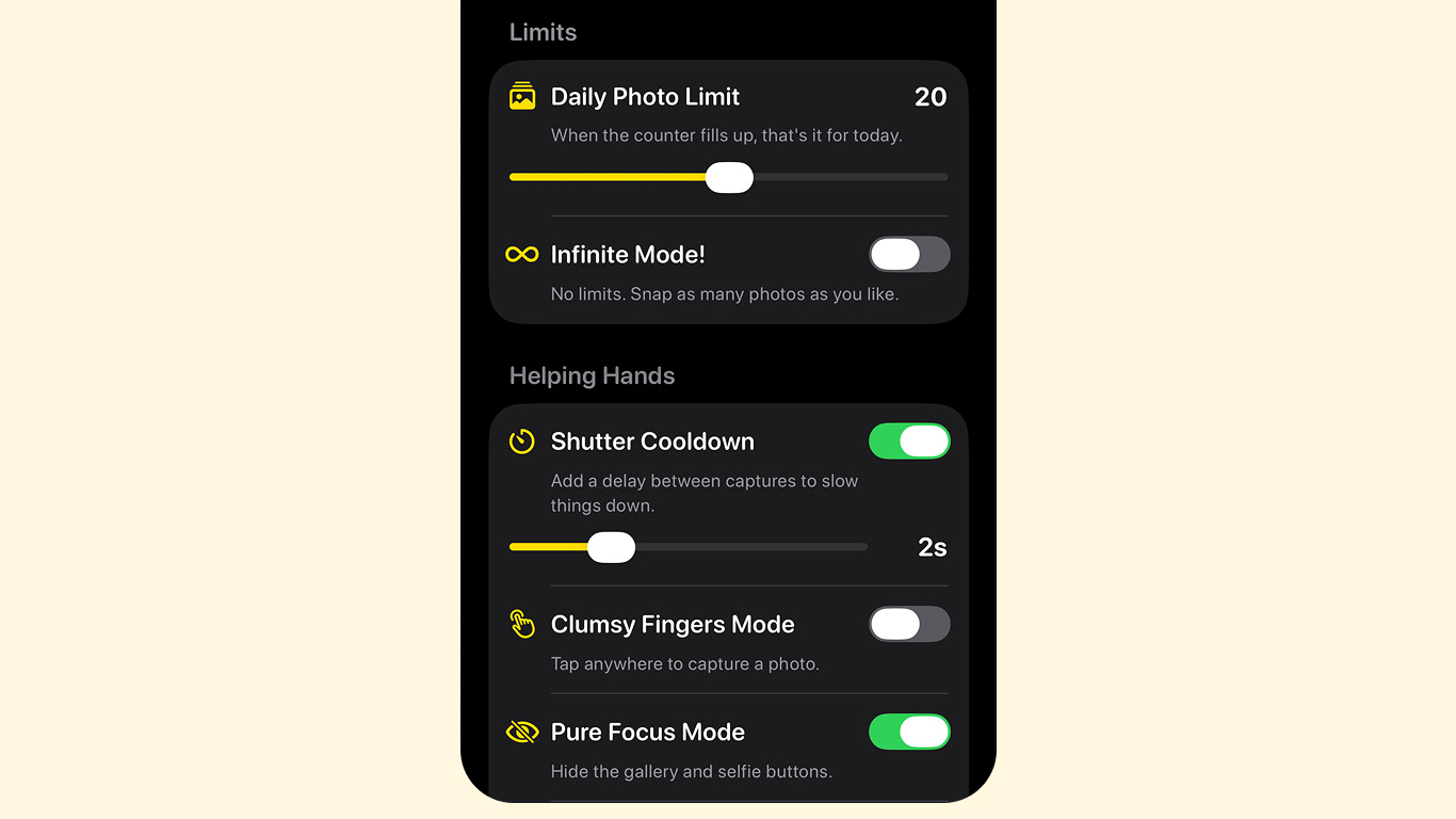 Parents-only settings in Lemon Squeezy